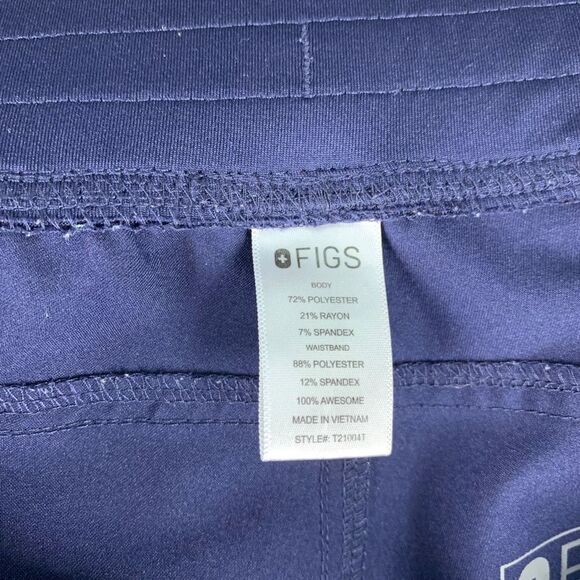 Figs Kade Cargo Scrub Pants Women L/T Navy Blue - Picture 4 of 9